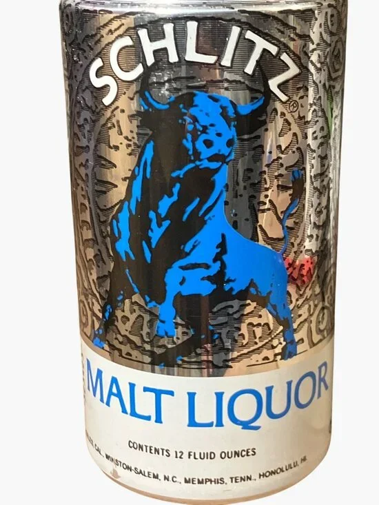 Schlitz Malt Liquor Vintage Beer Can 1975 Bull Design 12oz Empty Collectible - Picture 2 of 9